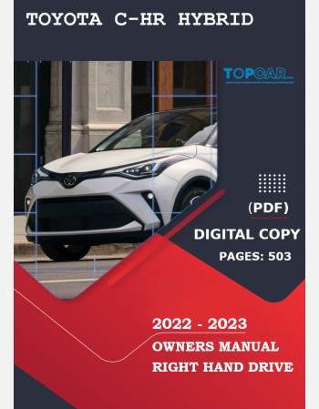 toyota c-hr hybrid 2022-2023 owners manual